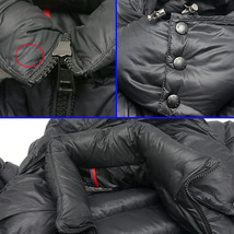 モンクレール MONCLER WILLM トリコロール ダウンジャケット E20914135585 サイズ2 メンズ ブラック_画像4