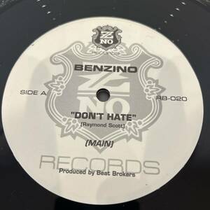 BENZINO / DON’T HATE レコード