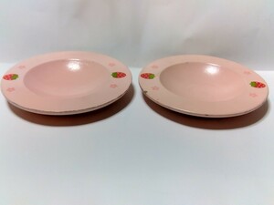 マザーガーデン　 木製玩具　皿　2個セット　ソーサー　野いちご 食器　おままごと