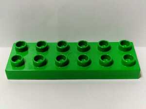 レゴデュプロ 薄型 2×6ポッチ うす緑 基本ブロック パーツ