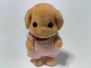 シルバニアファミリー 　人形　トイプードル　赤ちゃん　洋服　ライトピンク