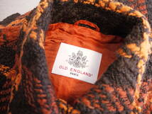 OLD ENGLAND PARIS オールドイングランド ツイードジャケット ブラウン×オレンジ ３４ 未使用_画像6