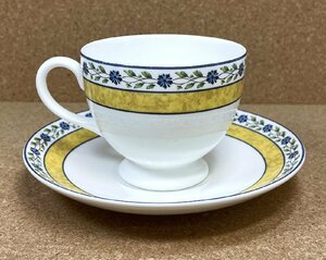 訳あり 英国製 WEDGWOOD ボーンチャイナ MISTRAL カップ＆ソーサー 1客 ウェッジウッド ミストラル