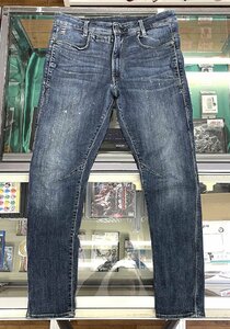 G-STAR RAW D-STAQ 3D SLIM JEANS W32L32 ペイント ストレッチ デニムパンツ スリムテーパード ジーンズ ジースターロウ