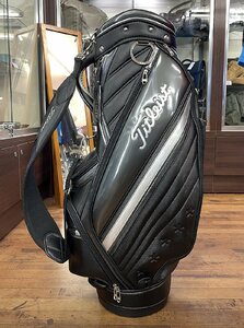 良品 2020年モデル Titleist カジュアルスポーツ 9型 キャディバッグ CB032 ブラック/シルバー 5分割 47インチ対応 タイトリスト