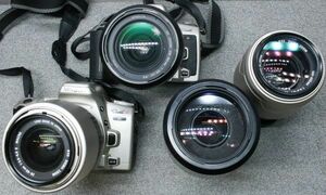 ジャンクセット ミノルタ カメラ SWEET S シグマ レンズ 28-80㎜ 1:3.5‐5.6 75-300㎜ 4.5-5.5 100-300㎜ 1:4.5-6.7 28-80㎜ 1:3.5(22)-5.6
