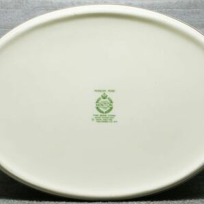 良品 ペルシャローズ お菓子入れ 蓋付 大型 ミントン 1793 クリーム/花柄/金彩 PERSIAN ROSE MINTONの画像5