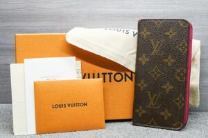 ルイヴィトン M63401 iPhone 7+ フォリオ モノグラム キャンバス ローズ ピンク iPhoneケース カバー LOUIS VUITTON