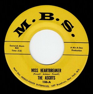 The Ascots / Miss Heartbreaker ♪ This Old Heartache (M.B.S.)