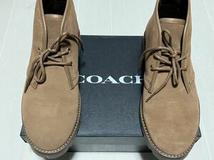 # almost new goods #.. put on footwear only # Coach Coach regular price 61600 jpy suede desert boots u*. vintage khaki # postage included #