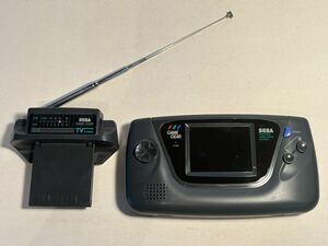 ●SEGA ゲームギア 本体+テレビチューナー　ジャンク●セガGAMEGEAR TVチューナー昭和レトロ