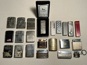 ●ライター まとめて●ZIPPO GIVENCHY LANCEL maruman RONSONオイルライター ガスライター ジッポ Zippo ビンテージ古い昭和レトロ