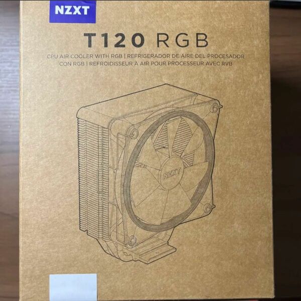 CPUクーラー 120mmファン NZXT T120 RGB 空冷 空冷ファン 自作PC ゲーミングPC