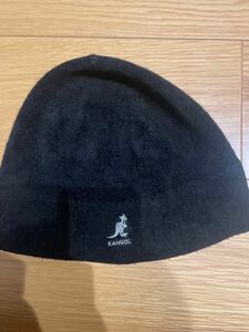 KANGOL カンゴール ニット帽 ブラック ビーニー 古着 黒 ニットキャップ 帽子 カンゴルー