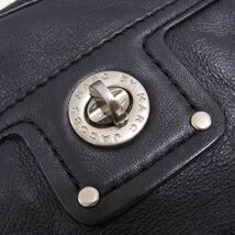 美品 定価4万円●MARC JACOBS マークジェイコブス レザー ショルダー バッグ ハンド 2WAY 斜め掛け レディース 牛革 黒色 1円スタート_画像8