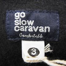 新品●go slow caravan ゴースローキャラバン スウェット プルオーバー トレーナー メンズ Mサイズ ブラック 未使用 正規品 1円スタート_画像8