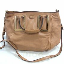 定価14万円●CHLOE クロエ エテル レザー ショルダーバッグ トート ハンド バッグ レディース ETHEL 2WAY 斜め掛け 牛革 1円スタート_画像1