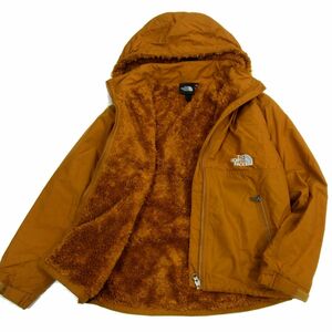 美品 定価14.300円■THE NORTH FACE コンパクトノマドジャケット PJ72036 裏地ファー ゴールドウィン ザ ノースフェイス キッズ140