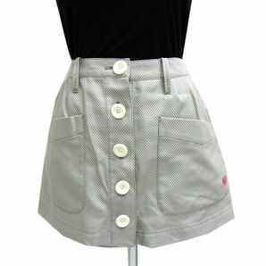 美品◆PEARLY GATES パーリーゲイツ ゴルフ フロントボタン スカート 日本製の画像1