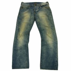 ■ARMANI JEANS AJ ダメージ加工デニム ストーンウォッシュブルージーンズ メンズ アルマーニ 1円スタート