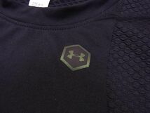 新品◆UNDER ARMOUR アンダーアーマー UAラッシュ ショートスリーブ トレーニングベースレイヤー シャツ 夏物 レディース_画像3