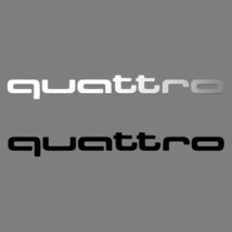 アウディ quattro(クワトロ) ステッカー 大【ブラック】A1 A2 A3 A4 A5 A6 A7 A8 Q1 Q2 Q3 Q4 Q5 Q6 Q7 Q8 B5 B6 B7 B8 C5 C6 C7 V8 S-line_画像3