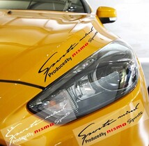 ニスモ Sports mind ステッカー(大)ブラック GT-R フェアレディZ リーフ ノート マーチ ジューク セレナ スカイライン X-TRAIL キックス_画像4