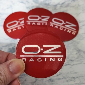 OZレーシング ホイール センターキャップ 56mm 4P【レッド】OZ Racing トヨタ 日産 ホンダ 三菱 スズキ マツダ スバル ダイハツ