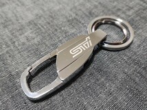 訳あり STI メッキ キーホルダー■フォレスター レグォーグ XV インプレッサスポーツ/G4 レガシィアウトバック BRZ WRX S4_画像3