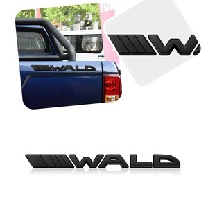 WALD ヴァルド マットブラック エンブレム■BMW メルセデスベンツ アウディ レクサス セルシオ クラウン アルファード N-BOX ヤリスクロス 