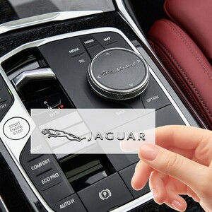 JAGUAR メッキ調ステッカー 2P■ジャガー XE XF XJ X351 Fタイプ Fペイス Eペイス Iペイス