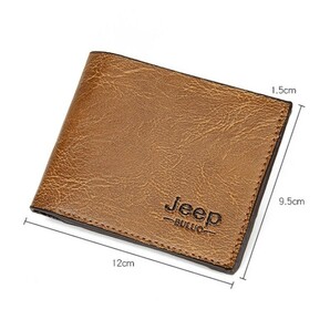 Jeep ビンテージ カードケース 財布【ブラウン】クライスラー・ジープ ラングラー アンリミテッド グランドチェロキー コンパス レネゲードの画像6