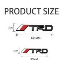 TRD フロント用 エンブレム ブラック プリウス クラウン ハリアー アルファード アクア ヤリスクロス ライズ RAV4 86 カムリ C-HR bB_画像5