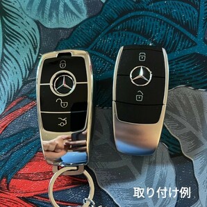 メルセデスベンツ メッキ調 キーホルダー 【シルバー】CEG GLC GLB GLS W177 V177 W247 W205 S205 C205 W213 S213 C238 W222 A217 C217の画像4