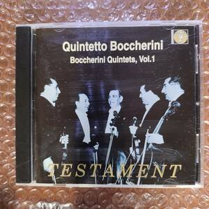 TESTAMENT ボッケリーニ五重奏団/Quintetto Boccherini - ボッケリーニ：弦楽五重奏曲集 Vol.1　4枚同梱可能　c1VB000063WAS