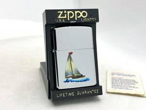 希少 未使用 ZIPPO ジッポー 1992年 タウン＆カントリー ヨット 船 復刻版 ライター 付属品有