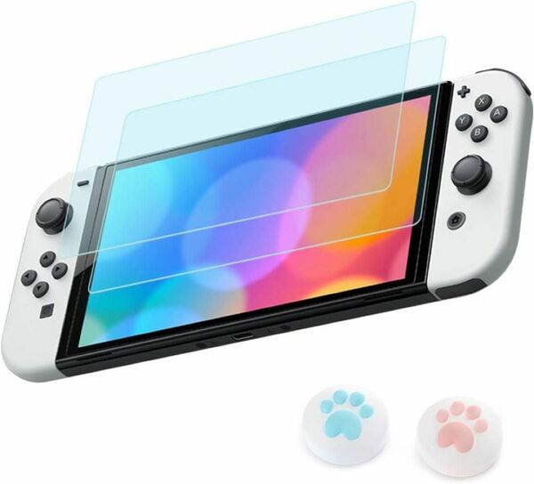 Switch 有機ELモデル ガラスフィルム Freesun 9H強化ガラス switch ガラスフィルム 液晶保護フィルム