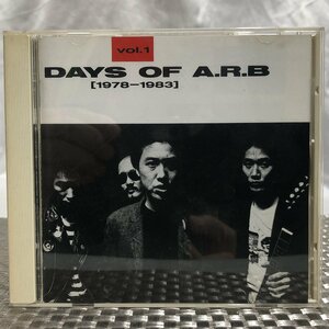【中古現状品/インボイス登録店/KSH】A.R.B. DAYS OF ARB VOL.1 1978-1983 CD アルバム　MZ0113