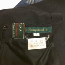 【現状品/インボイス登録店/CH】Hampstead ハムステッド ブラックフォーマルスーツ 9号 喪服 セレモニースーツ 上下セット HA0113/001_画像6