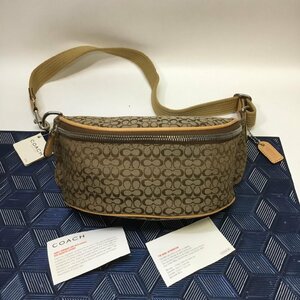 【タグ付き/インボイス登録店/CH】COACH コーチ ウエストバッグ　F05093 シグネチャー ボディバッグ ベージュ系 RS0112/0020