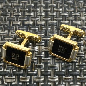 [ secondhand goods / in voice registration shop /TO]GIVENCHYji van si. cuffs fashion accessory Gold & black RS0118/0000