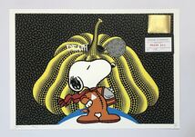 DEATH NYC アートポスター 世界限定100枚 スヌーピー SNOOPY アストロノーツ 月 草間彌生 kusamayayoi かぼちゃ 現代アート ポップアート _画像1