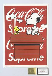 DEATH NYC アートポスター 世界限定100枚 スヌーピー SNOOPY ウッドストック PEANUTS Coca-Cola シュプリーム 現代アート ポップアート
