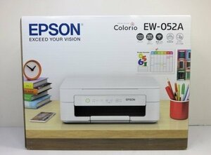 【新品未開封品・純正セットアップインク付属】●エプソン EW-052A [A4カラーインクジェット/Colorio/多機能/4色/無線LAN/Wi-Fi Direct]●