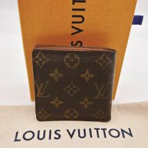 【A231208】★正規品★Louis Vuitton ルイヴィトン モノグラム ポルトフォイユマルコ 二つ折り 財布 M61675/VI0021_画像2