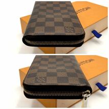 【A240105】★美品★LOUIS VUITTON ルイ ヴィトン ダミエ ジッピー ウォレット ラウンドファスナー 長財布 N60015/CA3110_画像8