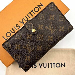 ★ほぼ極美品 ★ 【B4】】LOUIS VUITTON ルイヴィトン モノグラム コンチネンタルクラッチ　二つ折り財布　長財布　T61217/SD0060