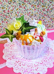  sweets deco month * crystal pot * case * ice *ma Caro n* interior decoration *