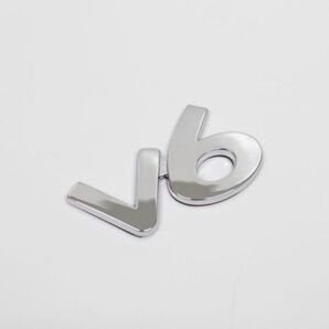 V6エンブレム ベンツ風 アルファーベット カー用品 外装パーツ カーアクセサリー 車バイク エンブレム