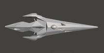 1/8000 ノーザンプトン級 ステルスフリゲート 3Dプリント 未組立 宇宙船 宇宙戦艦 宇宙空母 Spacecraft Space Ship Space Battleship SF_画像7